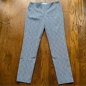 TORY BURCH Ankle Printed Pants polka Dot Navy Size 4